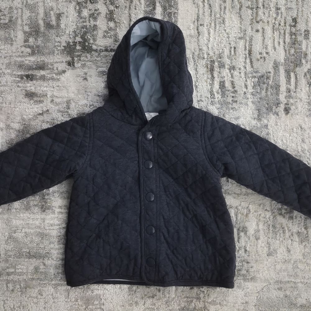 First Impressions | Blue Reversible Toddler Baby Jacket 18M - Like New - Picture 4 of 5